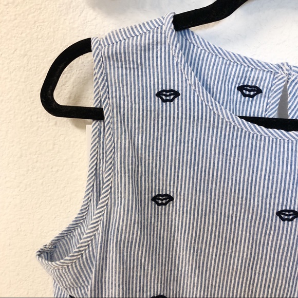 Blue and White Striped Tank Top Size L from MANGO - Picture 3 of 6